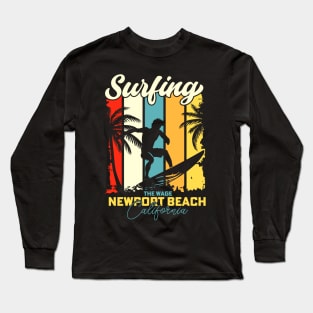 Surfing | The Wedge, Newport Beach, California Long Sleeve T-Shirt